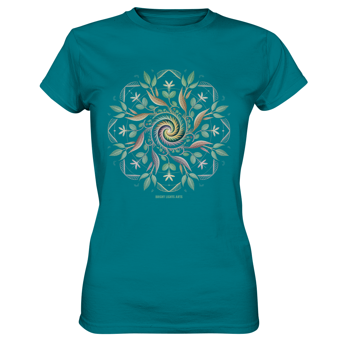 Terra Lumina – Leuchtendes Mandala aus Erde, Licht & Leben - Ladies Premium Shirt | Lady - Shirts | Dark Shadows Arts
