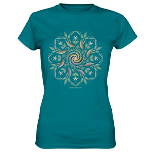 Terra Lumina – Leuchtendes Mandala aus Erde, Licht & Leben - Ladies Premium Shirt | Lady - Shirts | Dark Shadows Arts