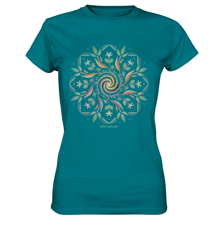 Terra Lumina – Leuchtendes Mandala aus Erde, Licht & Leben - Ladies Premium Shirt | Lady - Shirts | Dark Shadows Arts