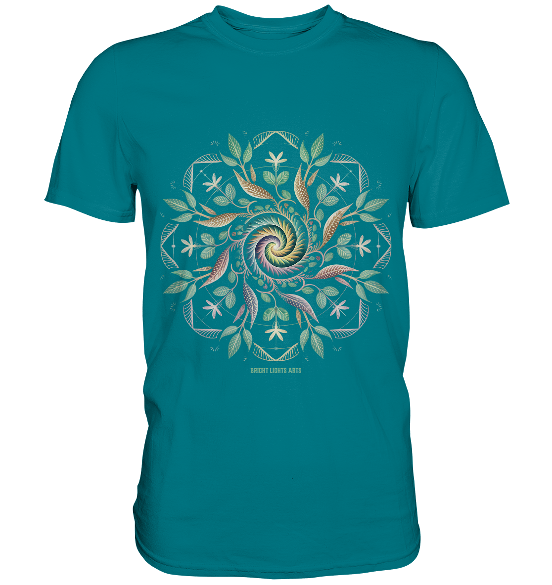 Terra Lumina – Leuchtendes Mandala aus Erde, Licht & Leben - Premium Shirt | Unisex - Shirts | Dark Shadows Arts