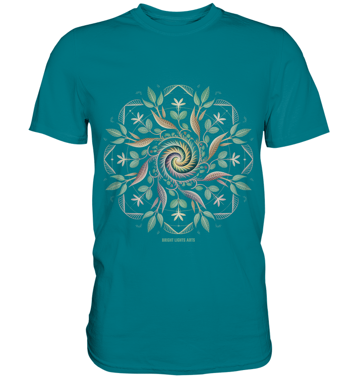 Terra Lumina – Leuchtendes Mandala aus Erde, Licht & Leben - Premium Shirt | Unisex - Shirts | Dark Shadows Arts