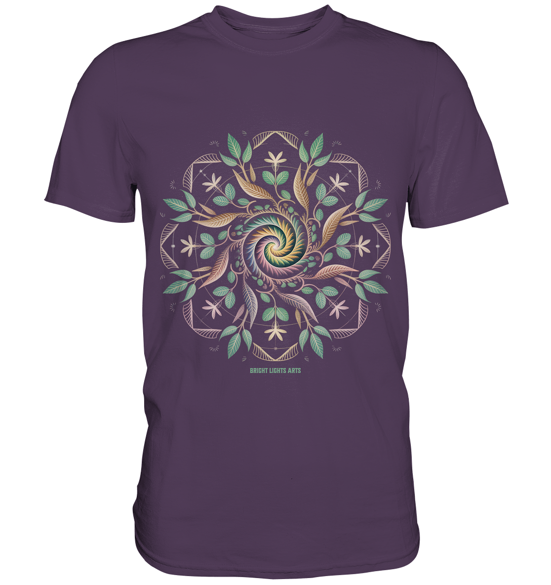 Terra Lumina – Leuchtendes Mandala aus Erde, Licht & Leben - Premium Shirt | Unisex - Shirts | Dark Shadows Arts