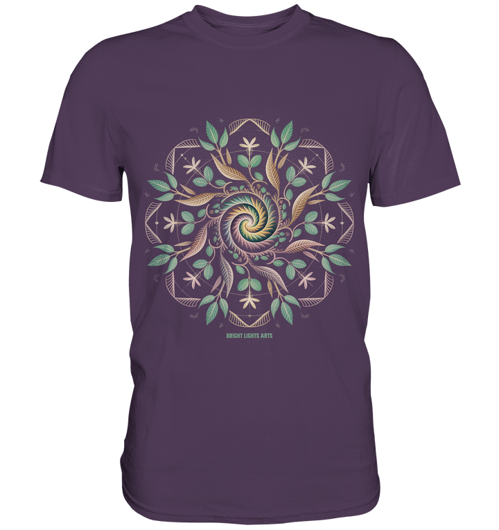 Terra Lumina – Leuchtendes Mandala aus Erde, Licht & Leben - Premium Shirt | Unisex - Shirts | Dark Shadows Arts