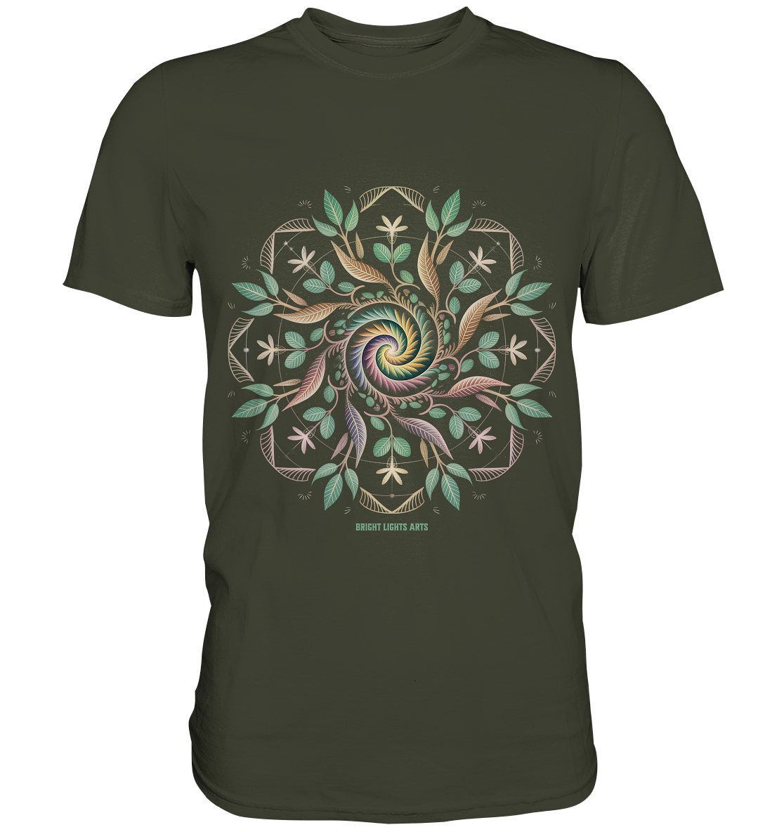 Terra Lumina – Leuchtendes Mandala aus Erde, Licht & Leben - Premium Shirt | Unisex - Shirts | Dark Shadows Arts