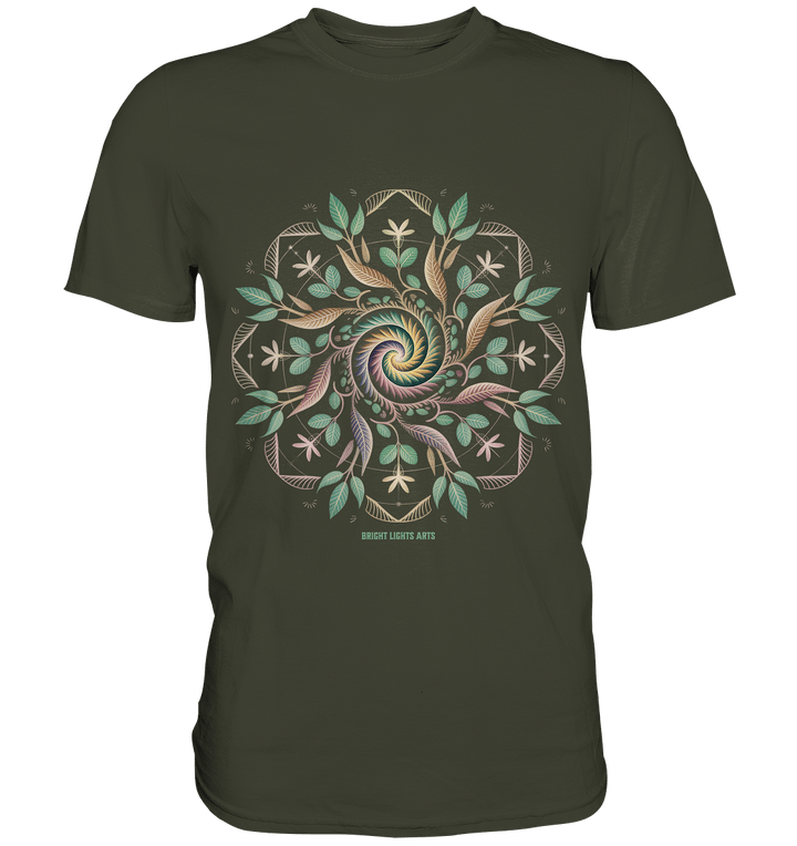 Terra Lumina – Leuchtendes Mandala aus Erde, Licht & Leben - Premium Shirt | Unisex - Shirts | Dark Shadows Arts