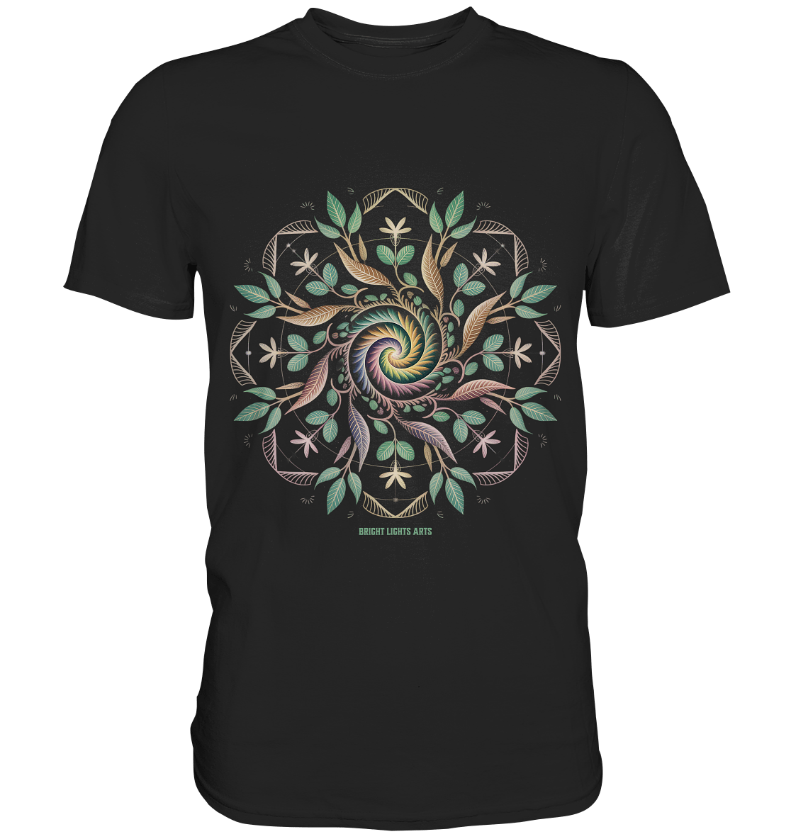 Terra Lumina – Leuchtendes Mandala aus Erde, Licht & Leben - Premium Shirt | Unisex - Shirts | Dark Shadows Arts