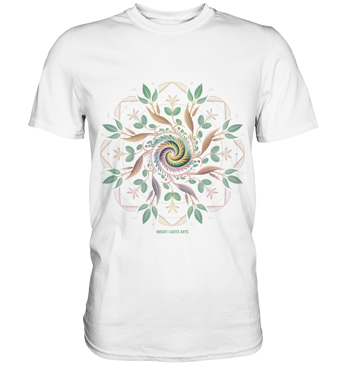 Terra Lumina – Leuchtendes Mandala aus Erde, Licht & Leben - Premium Shirt | Unisex - Shirts | Dark Shadows Arts