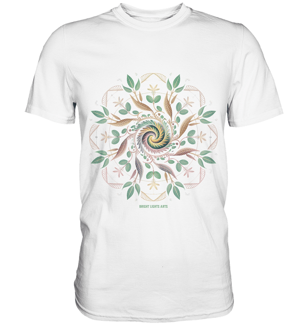 Terra Lumina – Leuchtendes Mandala aus Erde, Licht & Leben - Premium Shirt | Unisex - Shirts | Dark Shadows Arts