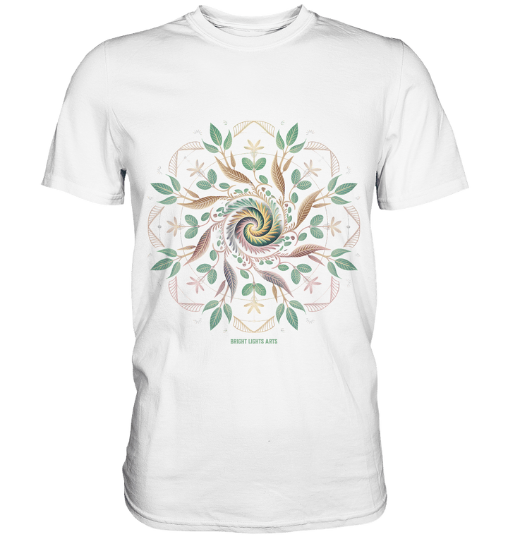Terra Lumina – Leuchtendes Mandala aus Erde, Licht & Leben - Premium Shirt | Unisex - Shirts | Dark Shadows Arts