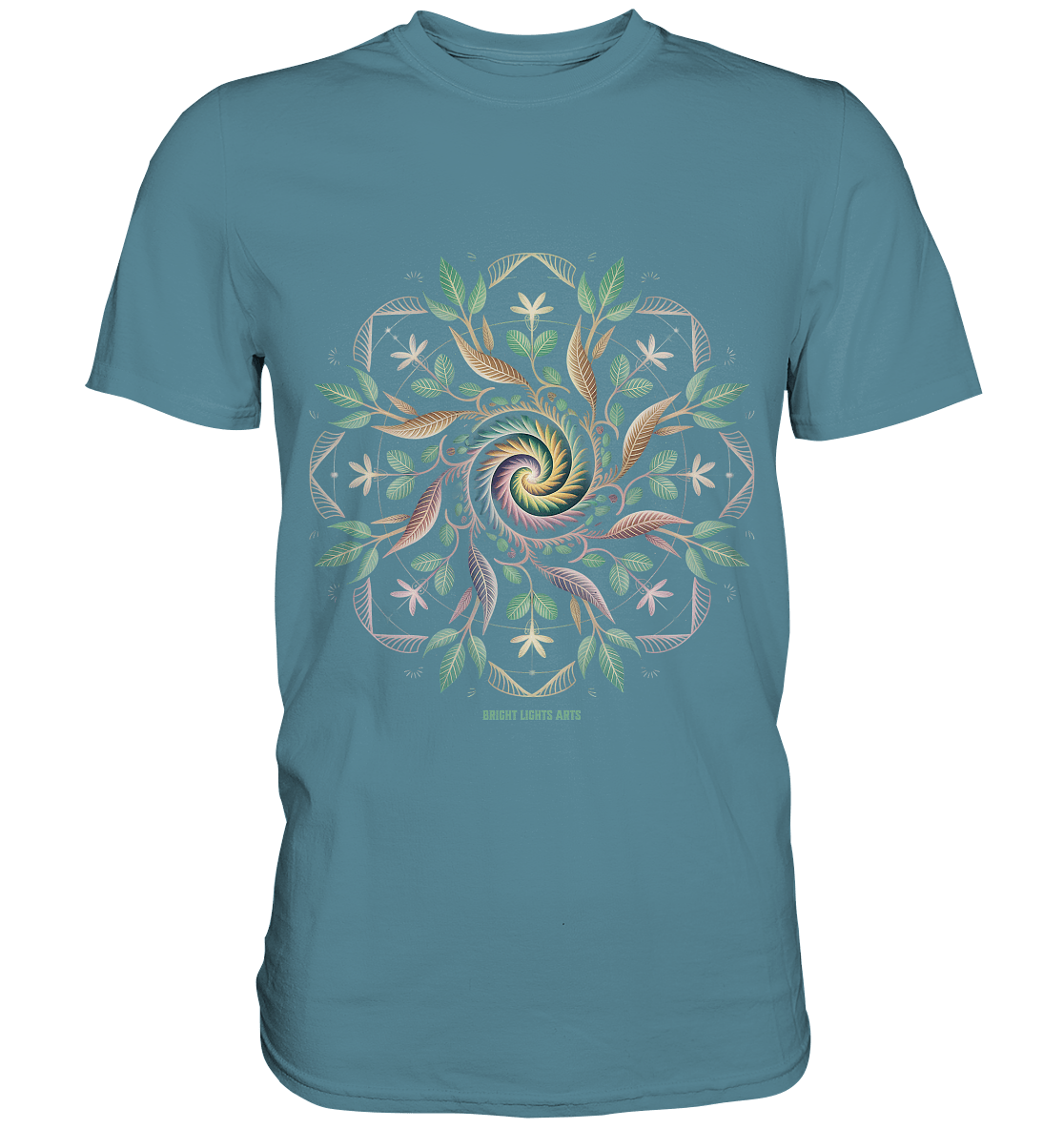 Terra Lumina – Leuchtendes Mandala aus Erde, Licht & Leben - Premium Shirt | Unisex - Shirts | Dark Shadows Arts
