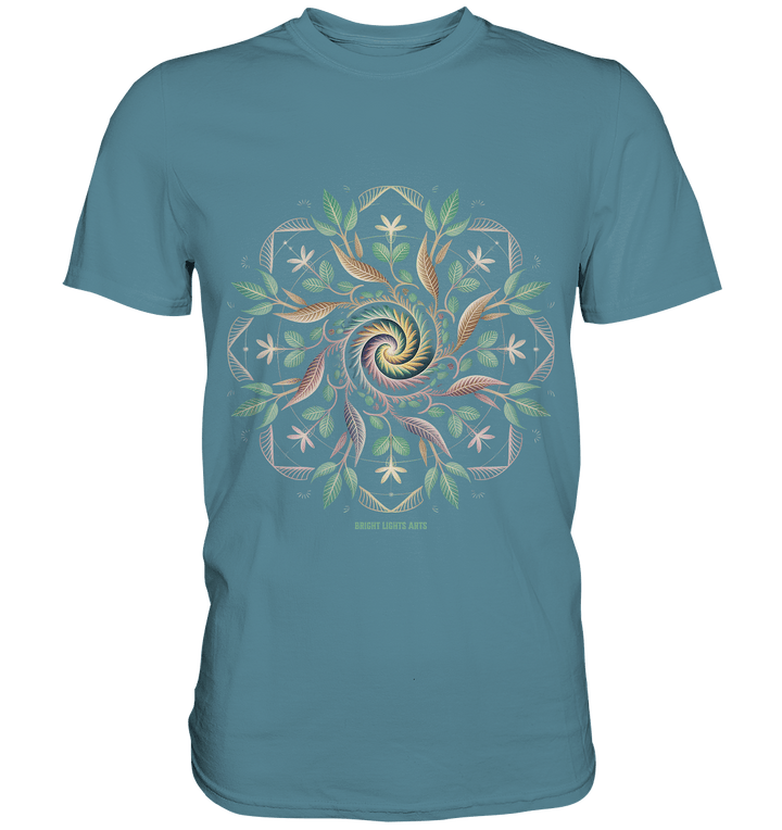 Terra Lumina – Leuchtendes Mandala aus Erde, Licht & Leben - Premium Shirt | Unisex - Shirts | Dark Shadows Arts