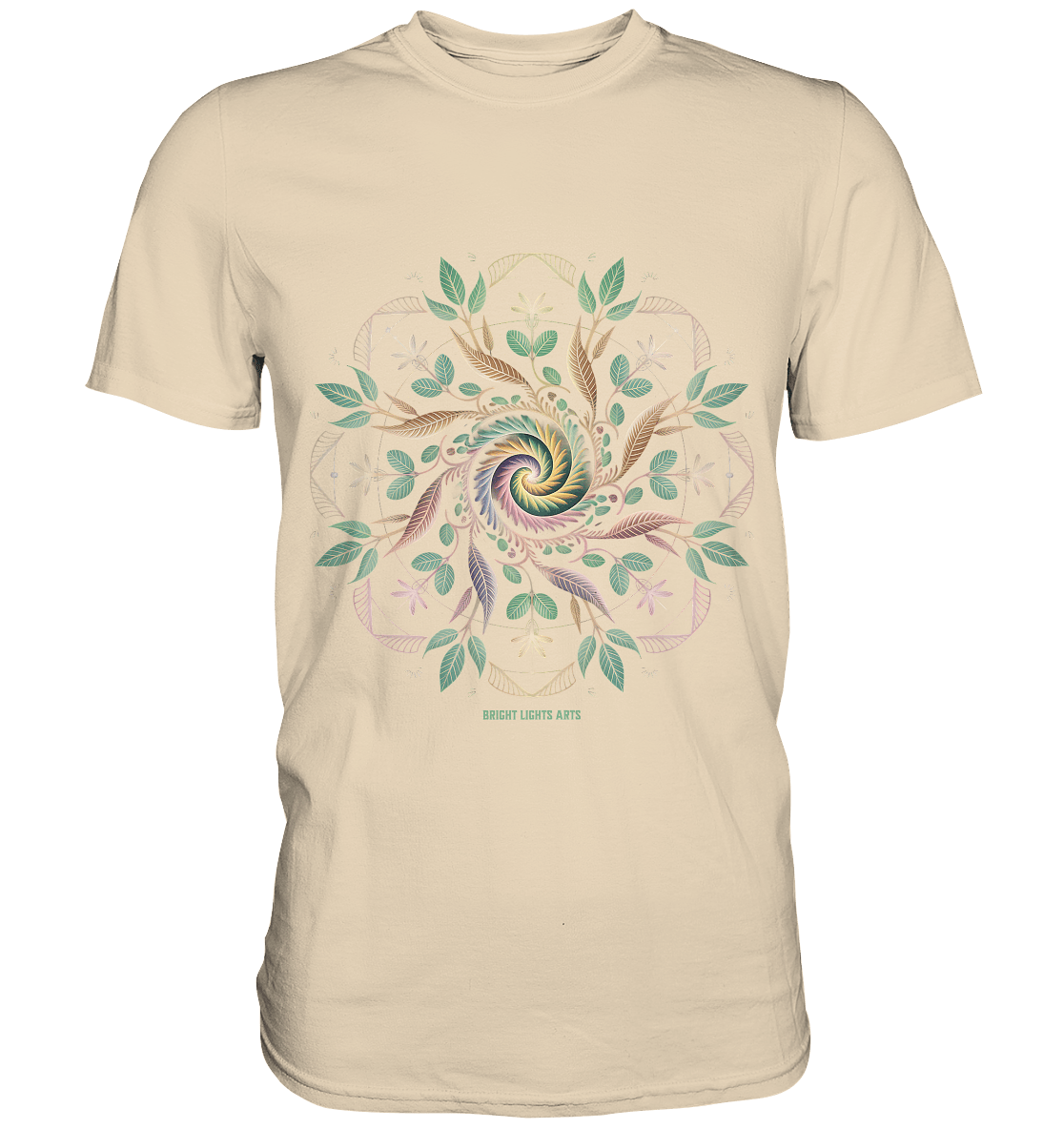 Terra Lumina – Leuchtendes Mandala aus Erde, Licht & Leben - Premium Shirt | Unisex - Shirts | Dark Shadows Arts