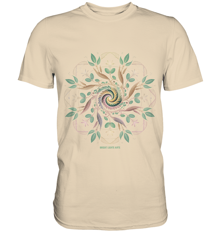Terra Lumina – Leuchtendes Mandala aus Erde, Licht & Leben - Premium Shirt | Unisex - Shirts | Dark Shadows Arts