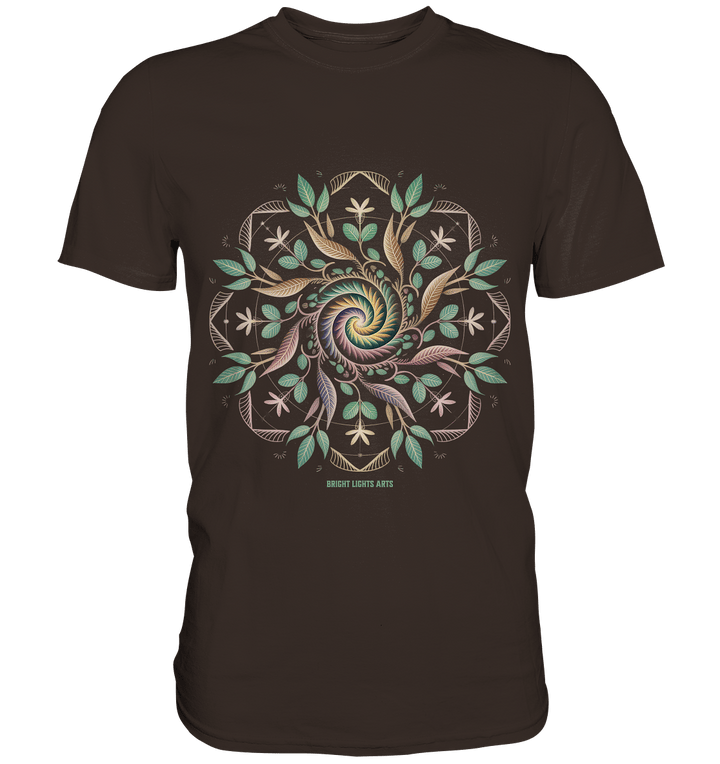 Terra Lumina – Leuchtendes Mandala aus Erde, Licht & Leben - Premium Shirt | Unisex - Shirts | Dark Shadows Arts