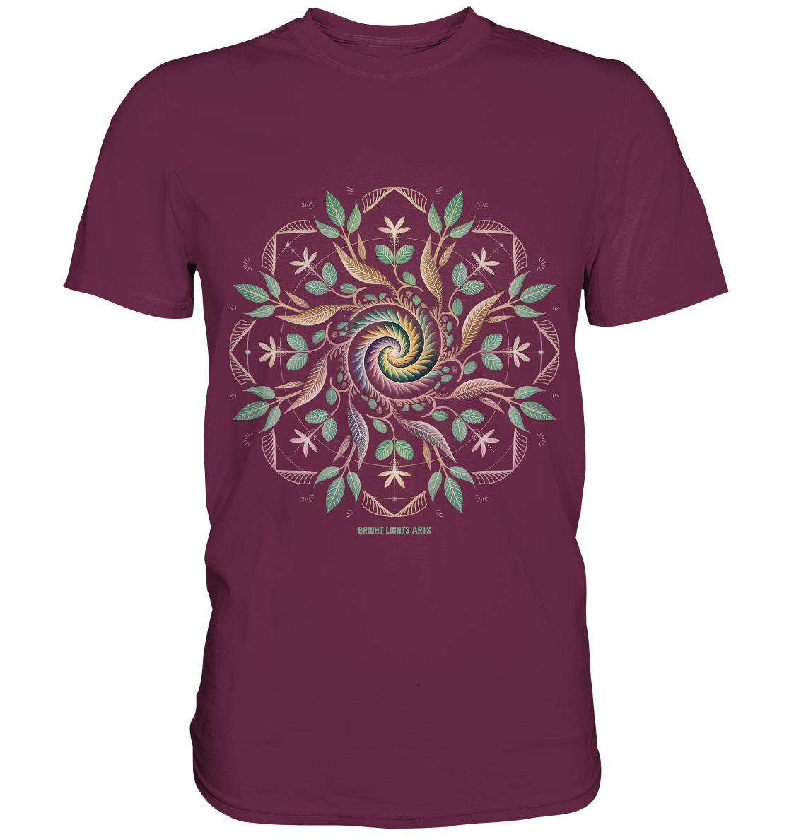 Terra Lumina – Leuchtendes Mandala aus Erde, Licht & Leben - Premium Shirt | Unisex - Shirts | Dark Shadows Arts