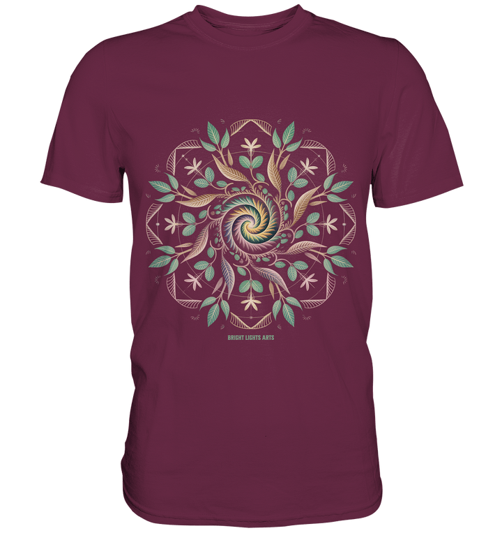 Terra Lumina – Leuchtendes Mandala aus Erde, Licht & Leben - Premium Shirt | Unisex - Shirts | Dark Shadows Arts