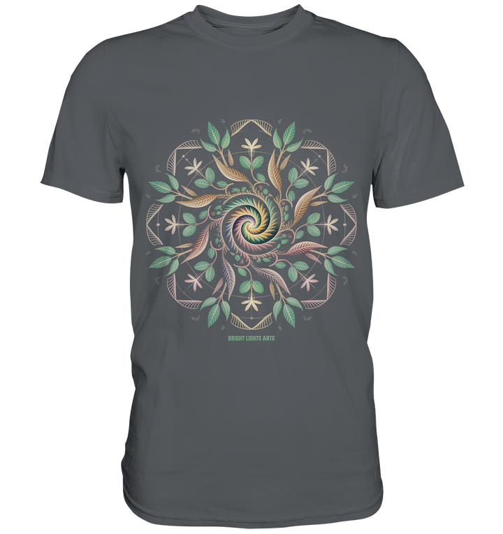 Terra Lumina – Leuchtendes Mandala aus Erde, Licht & Leben - Premium Shirt | Unisex - Shirts | Dark Shadows Arts