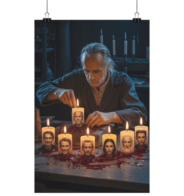 The Candlekeeper’s Lament - Das verlorene Licht der Erinnerungen - Poster Din A1 (hoch) | Wall Art | Dark Shadows Arts