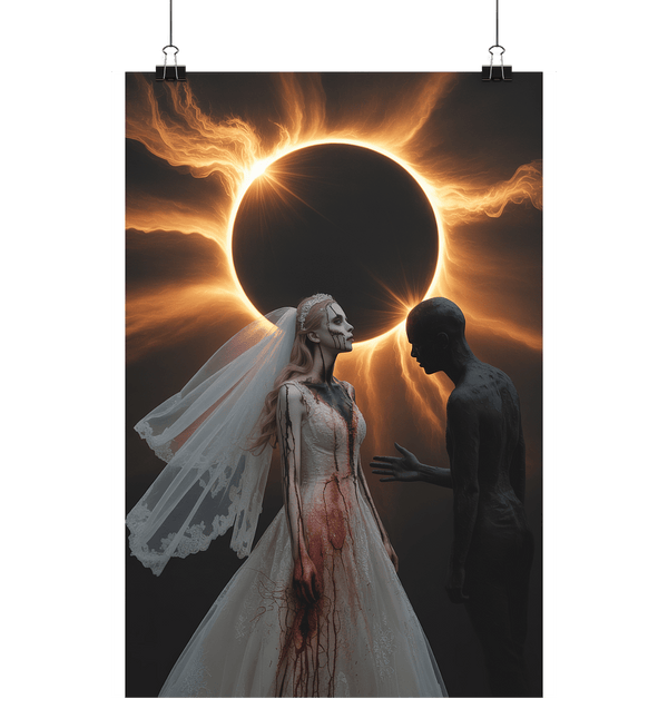 The Eclipse Bride - Die gespenstische Braut unter dem finsteren Mond - Poster Din A1 (hoch) | Wall Art | Dark Shadows Arts