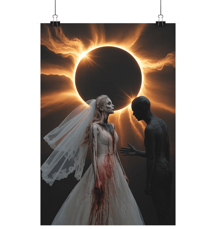 The Eclipse Bride - Die gespenstische Braut unter dem finsteren Mond - Poster Din A1 (hoch) | Wall Art | Dark Shadows Arts