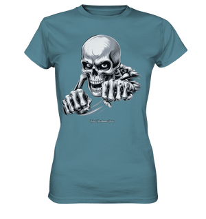 THE GRIP OF DEATH – Mystisches Schädel - Design mit intensiver Symbolik - Ladies Premium Shirt | Lady - Shirts | Dark Shadows Arts