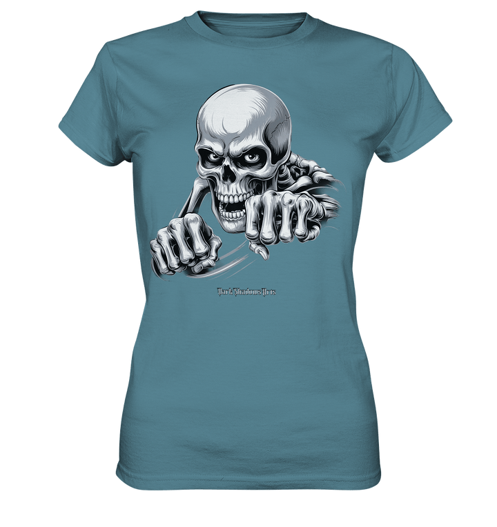 THE GRIP OF DEATH – Mystisches Schädel - Design mit intensiver Symbolik - Ladies Premium Shirt | Lady - Shirts | Dark Shadows Arts