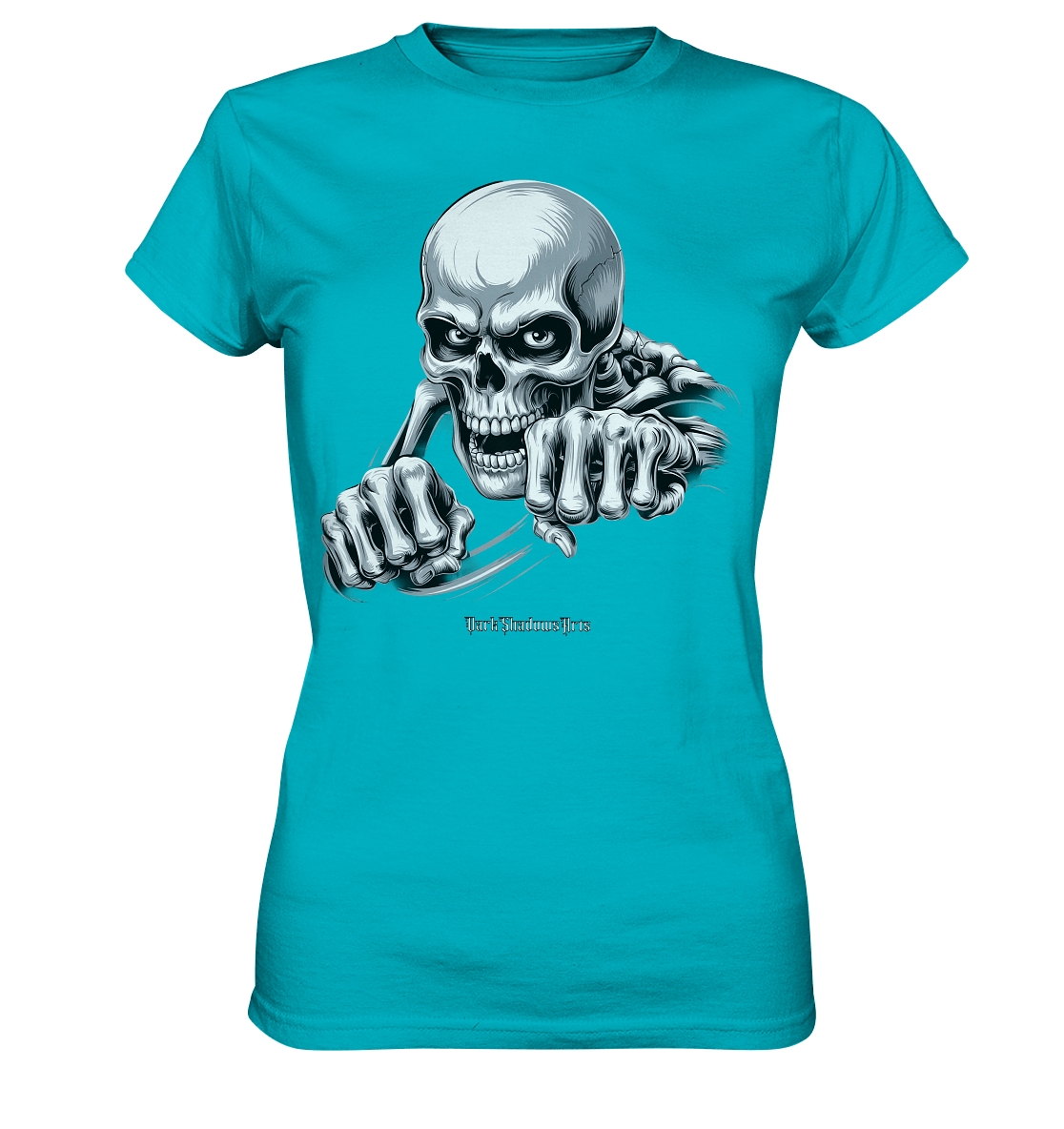 THE GRIP OF DEATH – Mystisches Schädel - Design mit intensiver Symbolik - Ladies Premium Shirt | Lady - Shirts | Dark Shadows Arts