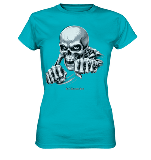 THE GRIP OF DEATH – Mystisches Schädel - Design mit intensiver Symbolik - Ladies Premium Shirt | Lady - Shirts | Dark Shadows Arts