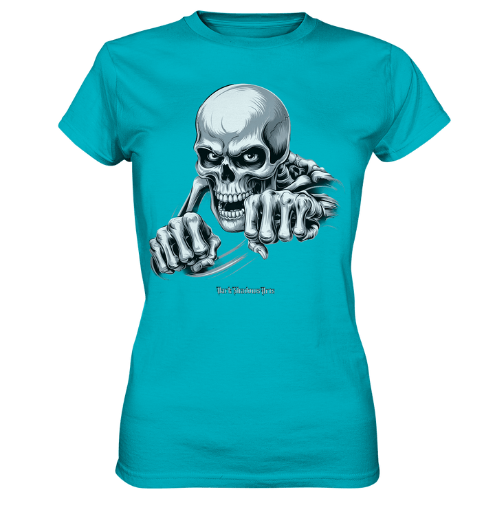 THE GRIP OF DEATH – Mystisches Schädel - Design mit intensiver Symbolik - Ladies Premium Shirt | Lady - Shirts | Dark Shadows Arts