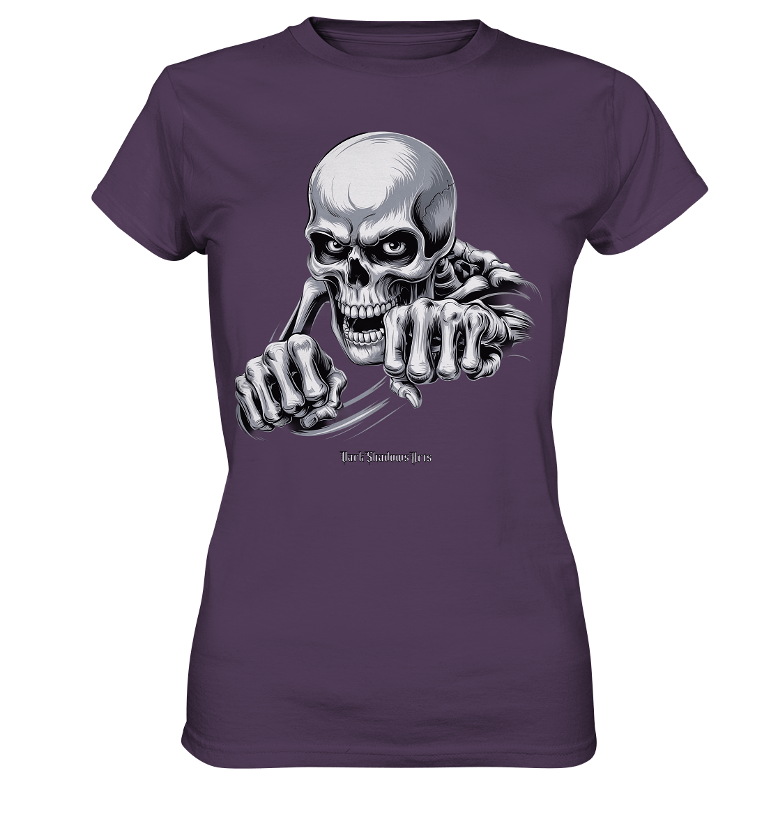 THE GRIP OF DEATH – Mystisches Schädel - Design mit intensiver Symbolik - Ladies Premium Shirt | Lady - Shirts | Dark Shadows Arts