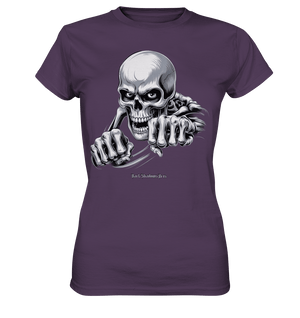 THE GRIP OF DEATH – Mystisches Schädel - Design mit intensiver Symbolik - Ladies Premium Shirt | Lady - Shirts | Dark Shadows Arts