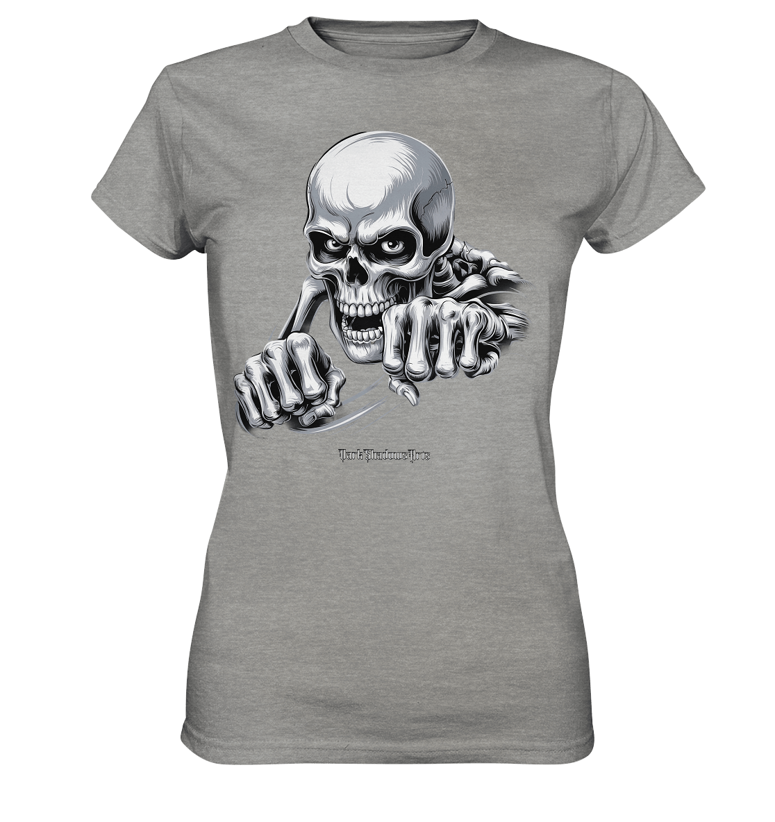 THE GRIP OF DEATH – Mystisches Schädel - Design mit intensiver Symbolik - Ladies Premium Shirt | Lady - Shirts | Dark Shadows Arts