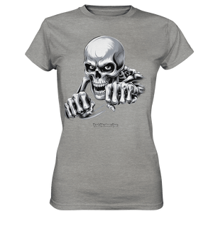 THE GRIP OF DEATH – Mystisches Schädel - Design mit intensiver Symbolik - Ladies Premium Shirt | Lady - Shirts | Dark Shadows Arts