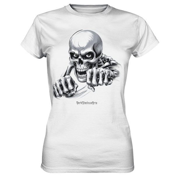 THE GRIP OF DEATH – Mystisches Schädel - Design mit intensiver Symbolik - Ladies Premium Shirt | Lady - Shirts | Dark Shadows Arts