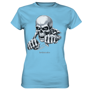 THE GRIP OF DEATH – Mystisches Schädel - Design mit intensiver Symbolik - Ladies Premium Shirt | Lady - Shirts | Dark Shadows Arts