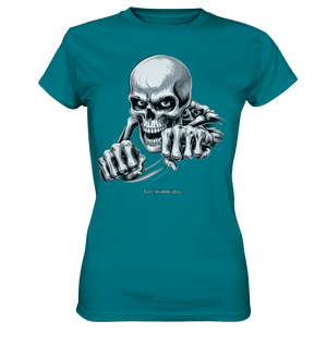 THE GRIP OF DEATH – Mystisches Schädel - Design mit intensiver Symbolik - Ladies Premium Shirt | Lady - Shirts | Dark Shadows Arts
