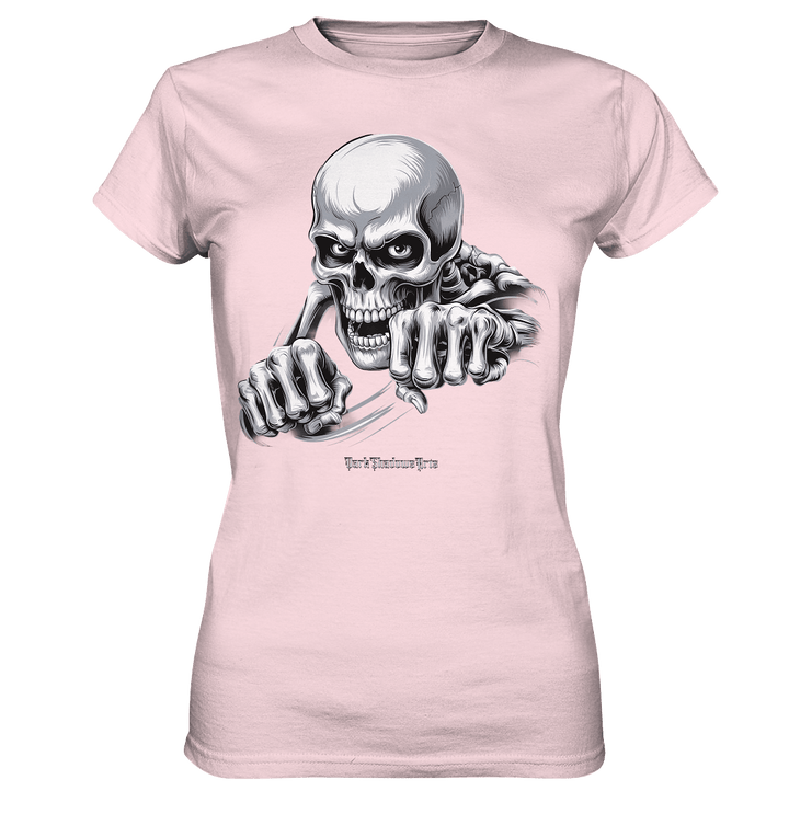 THE GRIP OF DEATH – Mystisches Schädel - Design mit intensiver Symbolik - Ladies Premium Shirt | Lady - Shirts | Dark Shadows Arts