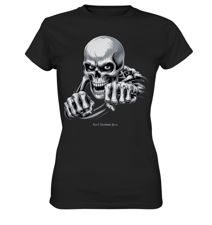 THE GRIP OF DEATH – Mystisches Schädel - Design mit intensiver Symbolik - Ladies Premium Shirt | Lady - Shirts | Dark Shadows Arts