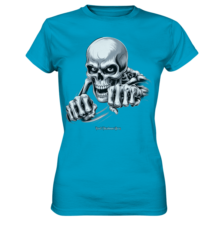 THE GRIP OF DEATH – Mystisches Schädel - Design mit intensiver Symbolik - Ladies Premium Shirt | Lady - Shirts | Dark Shadows Arts
