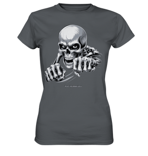 THE GRIP OF DEATH – Mystisches Schädel - Design mit intensiver Symbolik - Ladies Premium Shirt | Lady - Shirts | Dark Shadows Arts