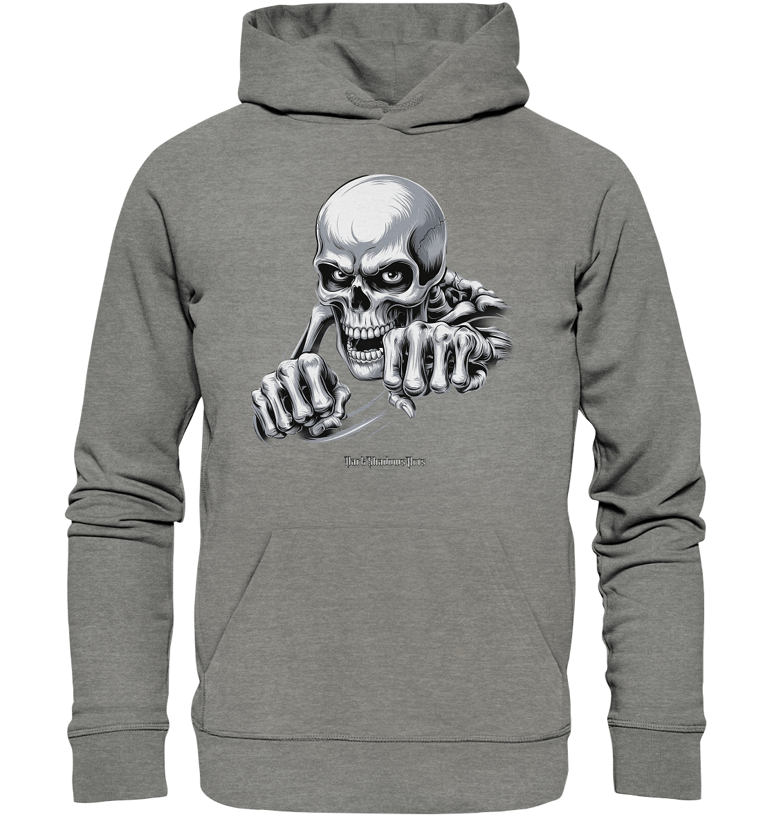 THE GRIP OF DEATH – Mystisches Schädel - Design mit intensiver Symbolik - Organic Hoodie | Hoodies | Dark Shadows Arts