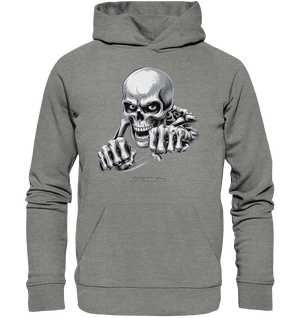 THE GRIP OF DEATH – Mystisches Schädel - Design mit intensiver Symbolik - Organic Hoodie | Hoodies | Dark Shadows Arts