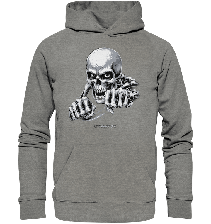 THE GRIP OF DEATH – Mystisches Schädel - Design mit intensiver Symbolik - Organic Hoodie | Hoodies | Dark Shadows Arts
