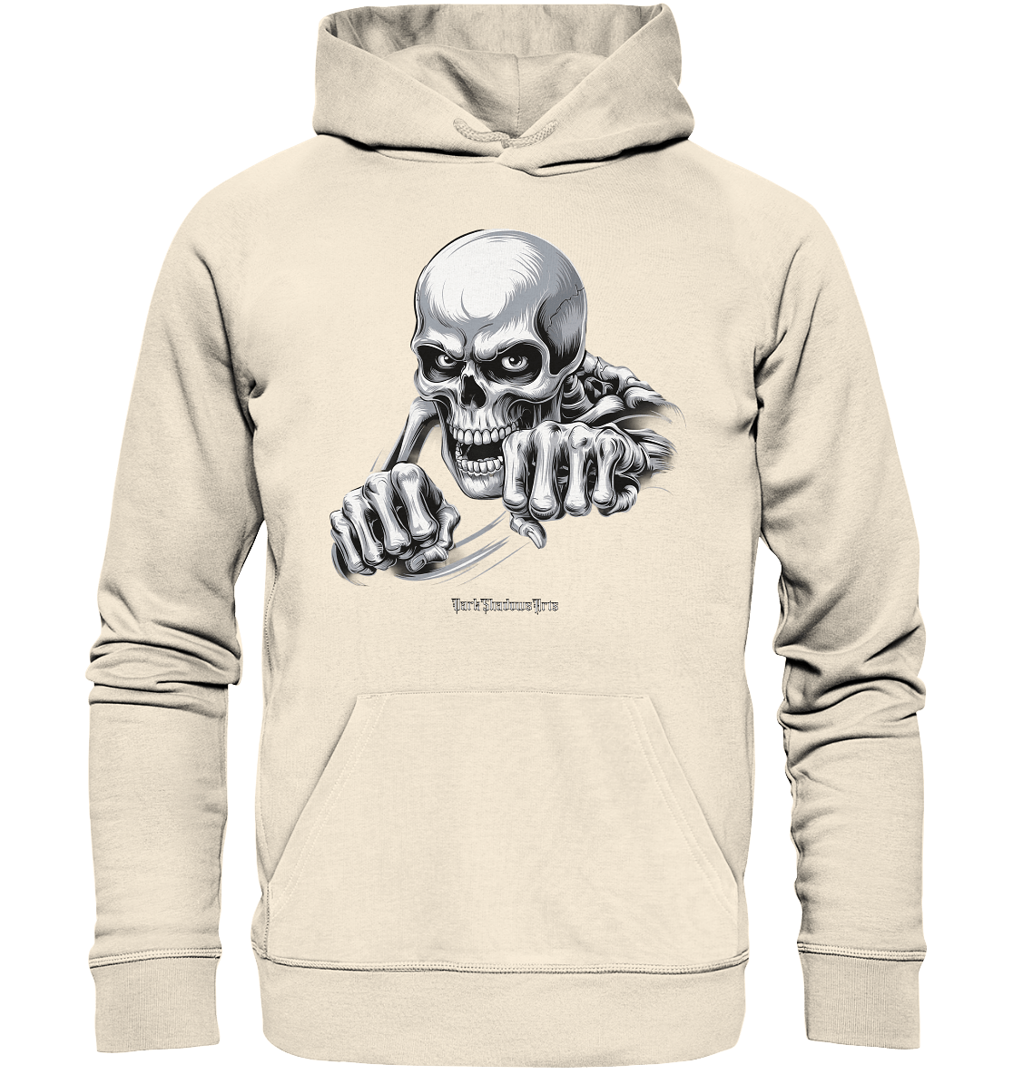 THE GRIP OF DEATH – Mystisches Schädel - Design mit intensiver Symbolik - Organic Hoodie | Hoodies | Dark Shadows Arts