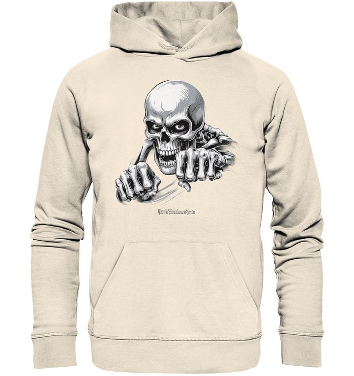THE GRIP OF DEATH – Mystisches Schädel - Design mit intensiver Symbolik - Organic Hoodie | Hoodies | Dark Shadows Arts