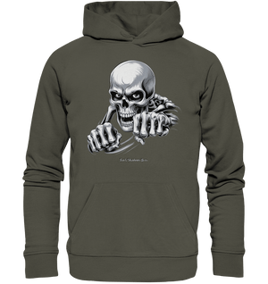 THE GRIP OF DEATH – Mystisches Schädel - Design mit intensiver Symbolik - Organic Hoodie | Hoodies | Dark Shadows Arts