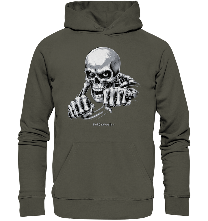 THE GRIP OF DEATH – Mystisches Schädel - Design mit intensiver Symbolik - Organic Hoodie | Hoodies | Dark Shadows Arts
