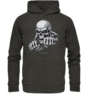 THE GRIP OF DEATH – Mystisches Schädel - Design mit intensiver Symbolik - Organic Hoodie | Hoodies | Dark Shadows Arts