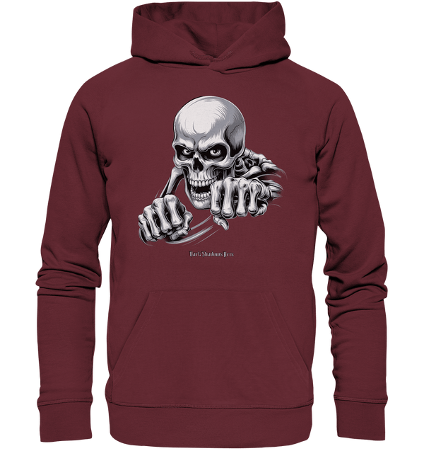 THE GRIP OF DEATH – Mystisches Schädel - Design mit intensiver Symbolik - Organic Hoodie | Hoodies | Dark Shadows Arts