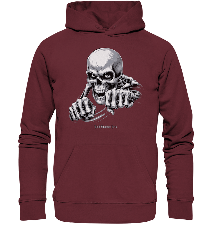 THE GRIP OF DEATH – Mystisches Schädel - Design mit intensiver Symbolik - Organic Hoodie | Hoodies | Dark Shadows Arts